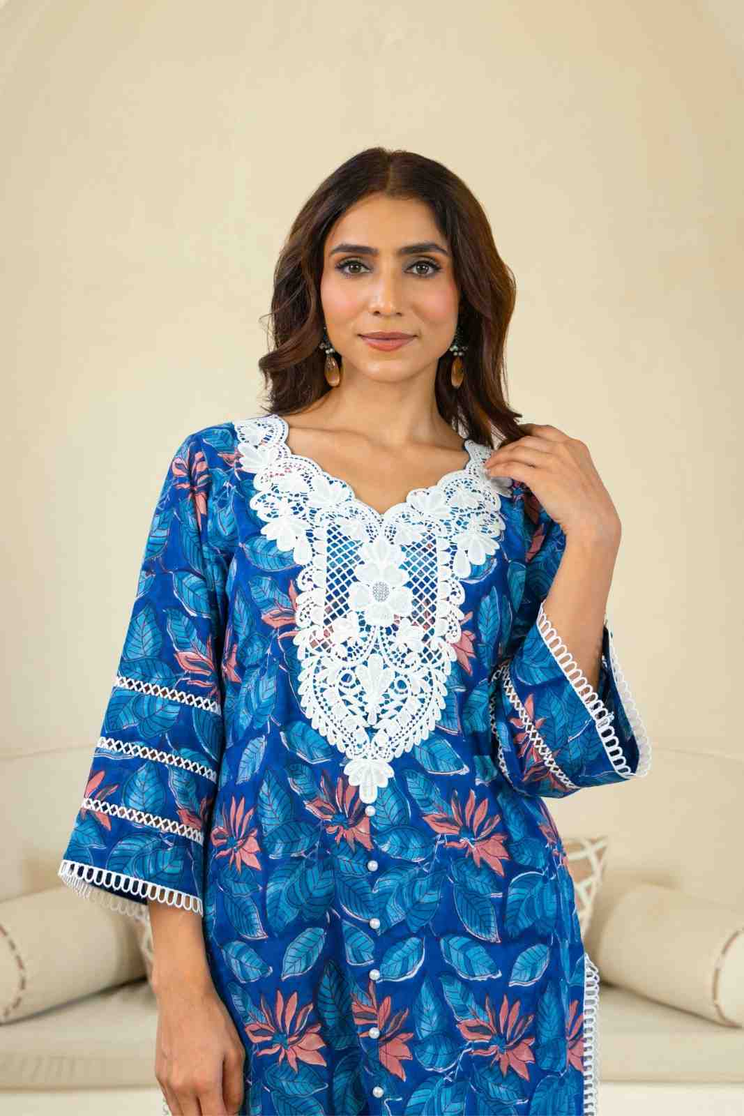 Womens Floral Printed Kurti